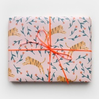 Colourful Tiger Print Wrapping Paper By Caroline Gardner